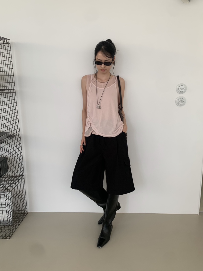LOFN韓國東大門代購女裝新款26春夏職業熱賣時尚吊帶背心LOFN吊帶/背心