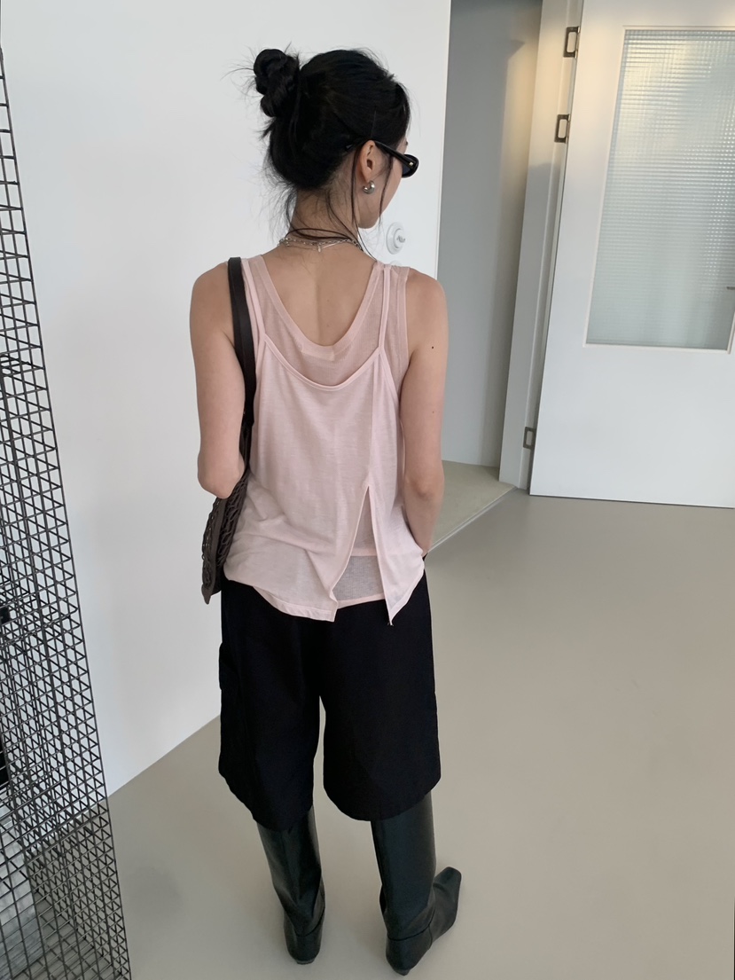 LOFN韓國東大門代購女裝新款26春夏職業熱賣時尚吊帶背心LOFN吊帶/背心