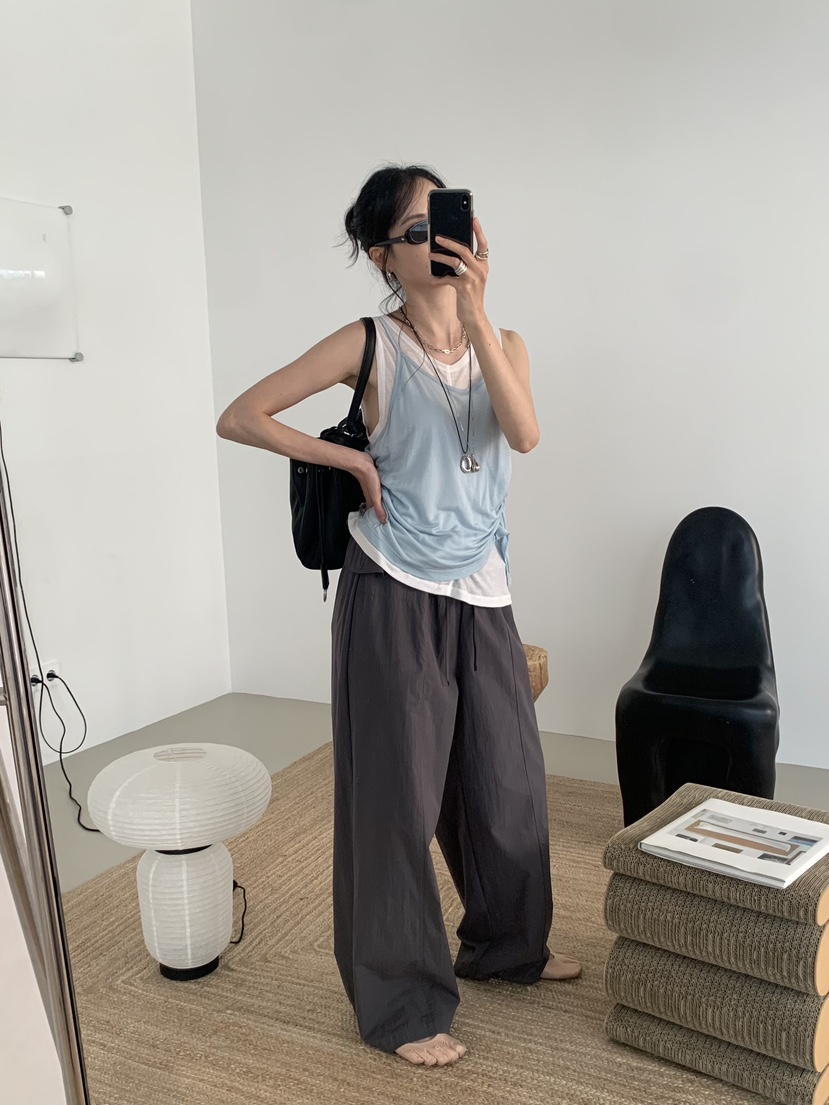 LOFN韓國東大門代購女裝新款26春夏職業熱賣時尚吊帶背心LOFN吊帶/背心