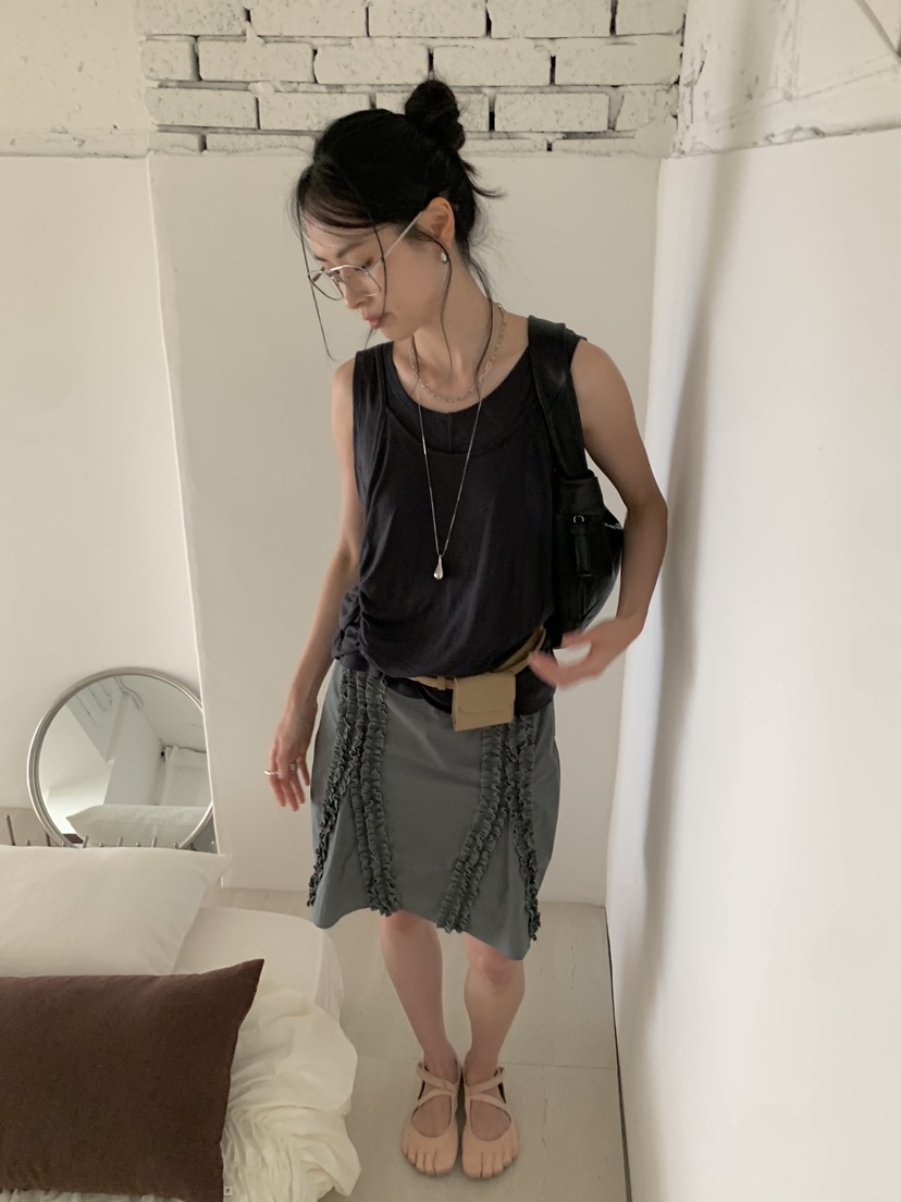 LOFN韓國東大門代購女裝新款26春夏職業熱賣時尚吊帶背心LOFN吊帶/背心