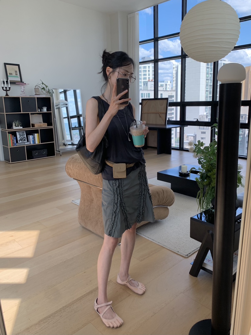 LOFN韓國東大門代購女裝新款26春夏職業熱賣時尚吊帶背心LOFN吊帶/背心