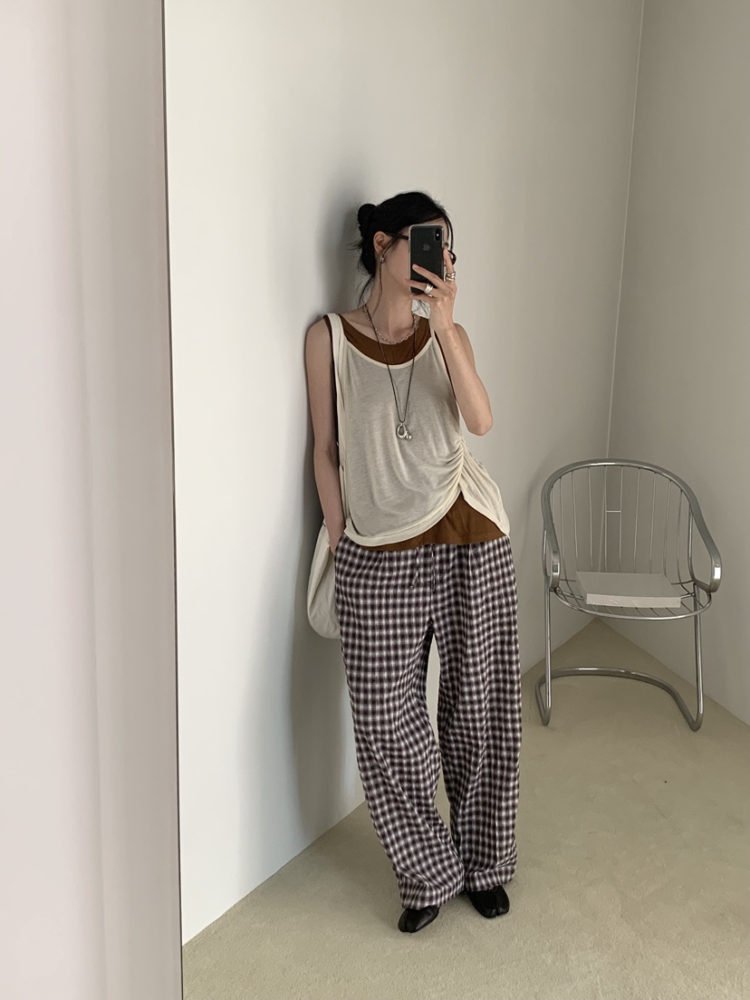 LOFN韓國東大門代購女裝新款26春夏職業熱賣時尚吊帶背心LOFN吊帶/背心