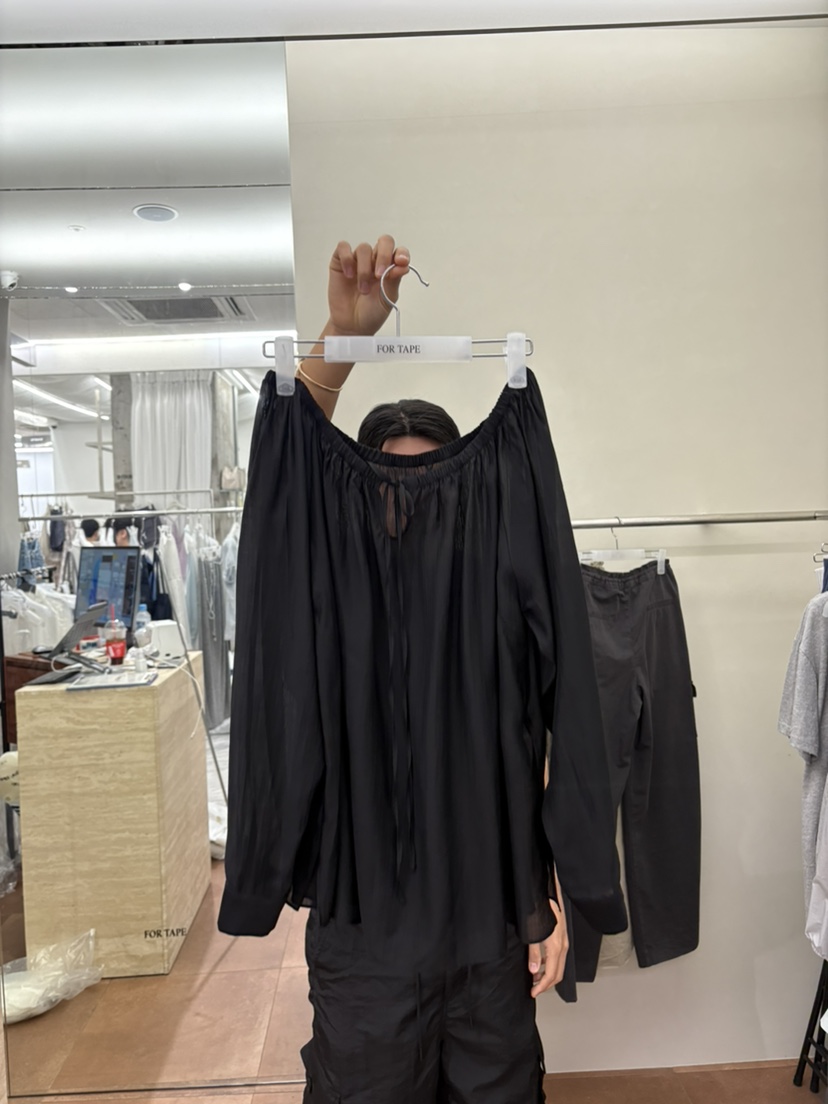 FOR TAPE韓國東大門直郵女士新品時尚休閑推薦襯衫蕾絲衫FOR TAPE襯衫/蕾絲衫圖色3