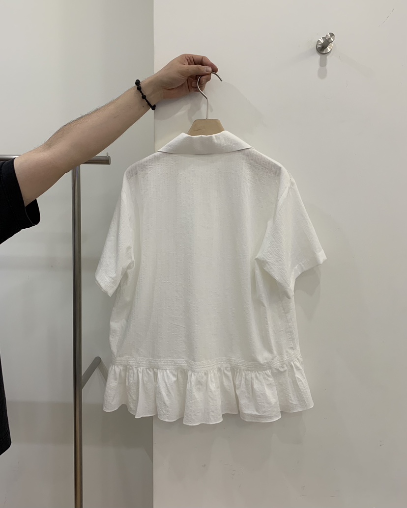 JUEDE韓國代購女士新品26夏季襯衫蕾絲衫SJUEDE襯衫/蕾絲衫