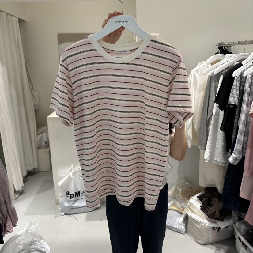 LORING RE I韓國直郵女裝新款26夏季推薦時尚26春夏T恤LORING RE-I/BARET恤圖色1