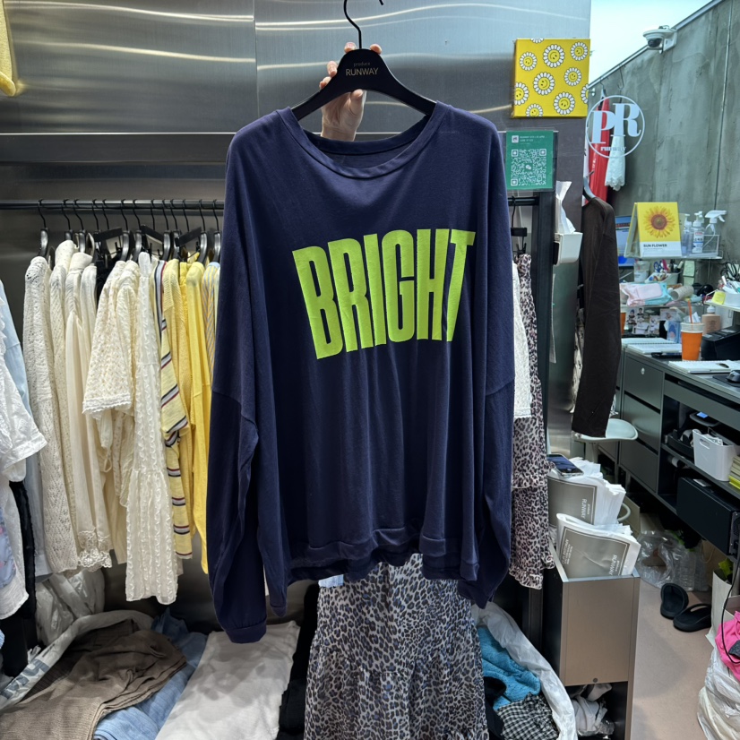 RUNWAY-런웨이韓國代購女士新品人氣休閑時尚推薦長袖T恤RUNWAY長袖T恤圖色4