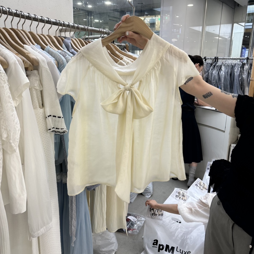 FOUNDATION東大門實拍韓國女士新品人氣職業襯衫蕾絲衫BLFOUNDATION襯衫/蕾絲衫