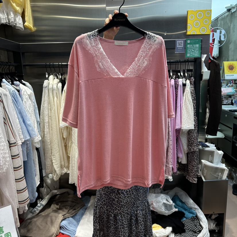 RUNWAY-런웨이東大門實拍韓國女裝新品26夏季人氣休閑T恤RUNWAYT恤圖色3