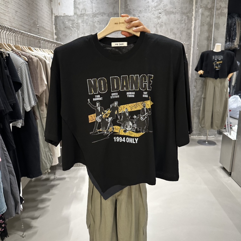 JUNI韓國代購女士新品推薦26夏季熱賣職業休閑人氣時尚T恤my juniT恤圖色3