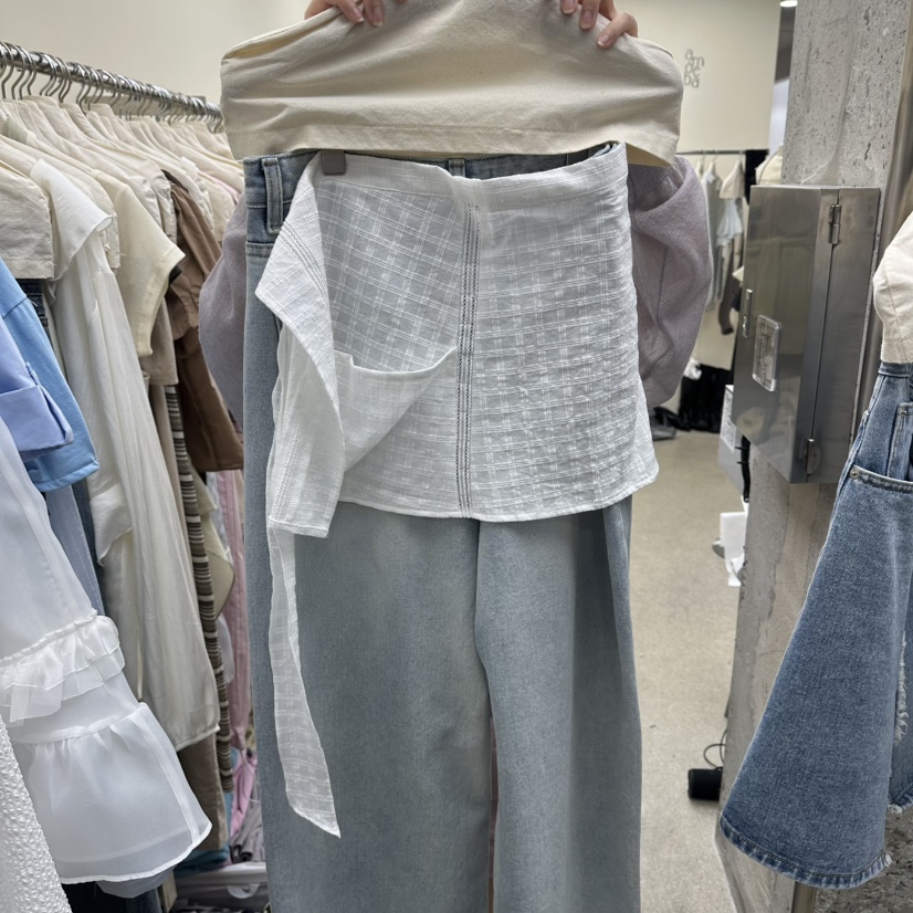 AMOEBA韓國代購女裝新品休閑熱賣時尚推薦人氣短裙不含褲子AMOEBA短裙