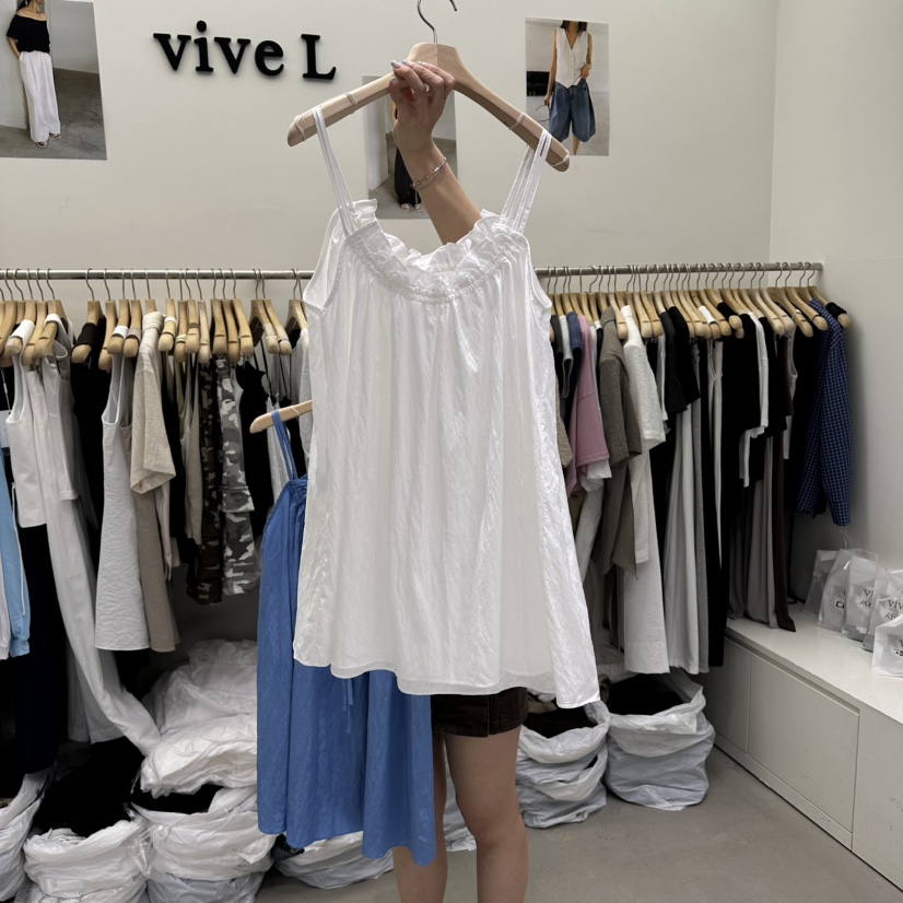 VIVEL韓國代購女裝新品熱賣職業26夏季推薦人氣吊帶背心長款VIVE L吊帶/背心