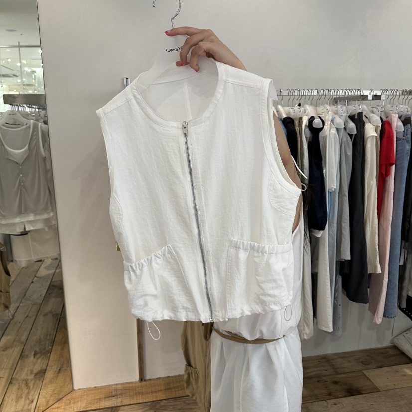 CREAM VILLA韓國直郵實拍女裝新品職業馬甲CREAM VILLA馬甲圖色2