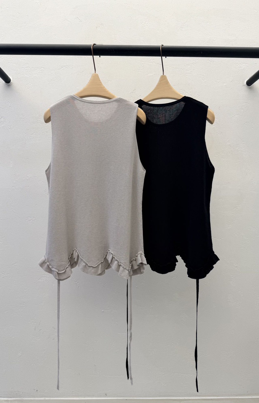 AUTUMN BEIGE-Q韓國東大門代購女裝新品26春夏馬甲針織無袖A.b/AUTUMN BEIGE馬甲