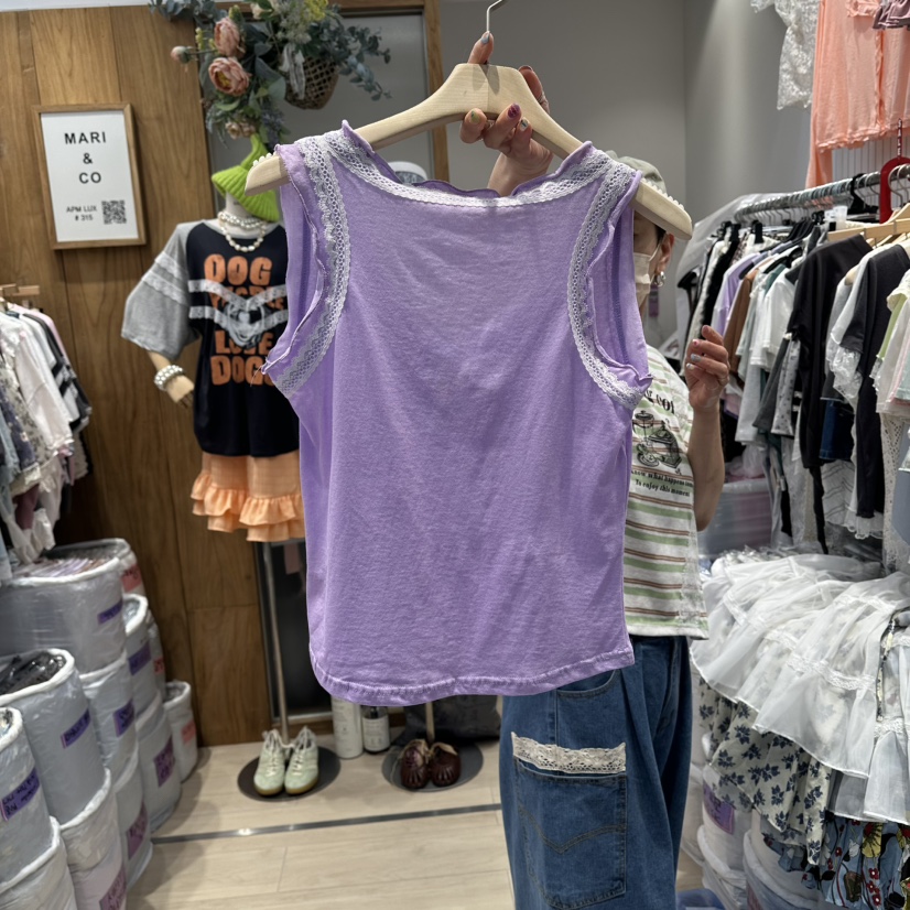 MARI CO韓國直郵女裝新品休閑26夏季熱賣職業吊帶背心無袖MARI CO吊帶/背心