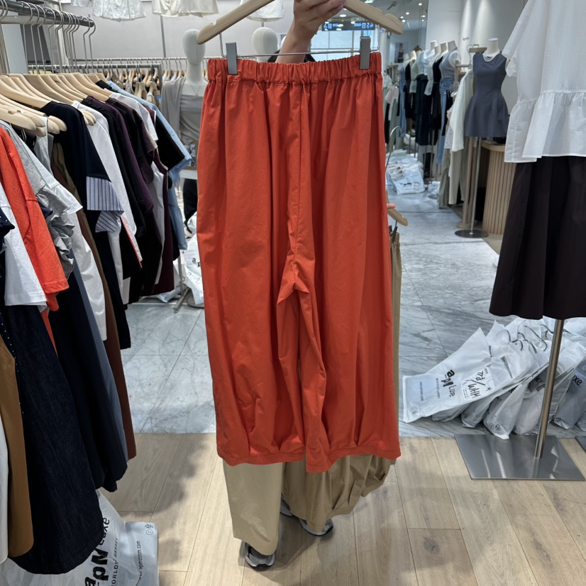 REVE-L韓國代購女士新品26夏季職業休閑時尚26春夏休閑褲褶裥REVE-L休閑褲