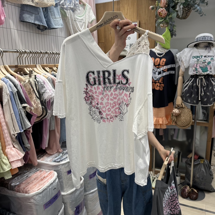MARI CO韓國直郵實拍女裝新品時尚26夏季職業休閑人氣T恤MARI COT恤圖色3