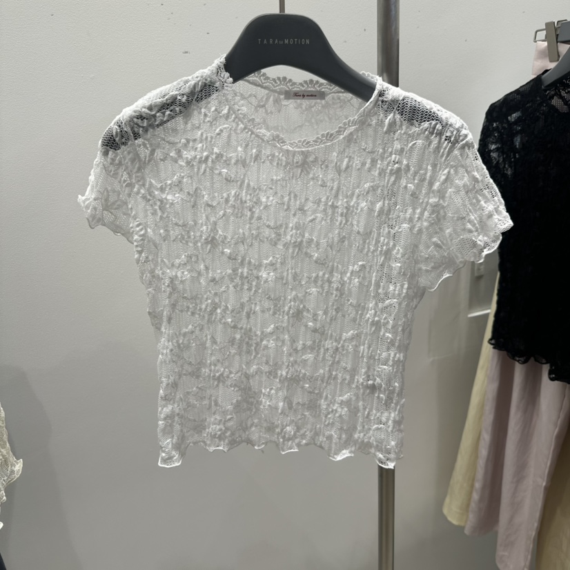 TARABY MOTION韓國東大門直郵女裝新品26春夏26夏季熱賣T恤TARABY MOTIONT恤圖色1白色