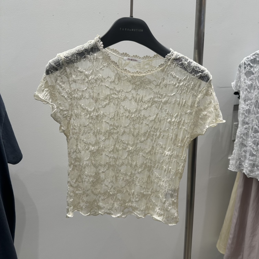 TARABY MOTION韓國東大門直郵女裝新品26春夏26夏季熱賣T恤TARABY MOTIONT恤圖色2米色