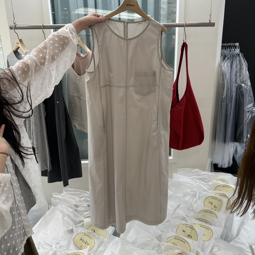 OURMOMENT韓國代購女裝新品熱賣26春夏人氣推薦職業連衣裙OURMOMENT連衣裙圖色1