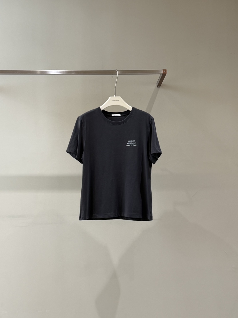 LIMED SPRUCE韓國直郵女士新品26春夏推薦26夏季職業T恤Limed SpruceT恤圖色4墨色