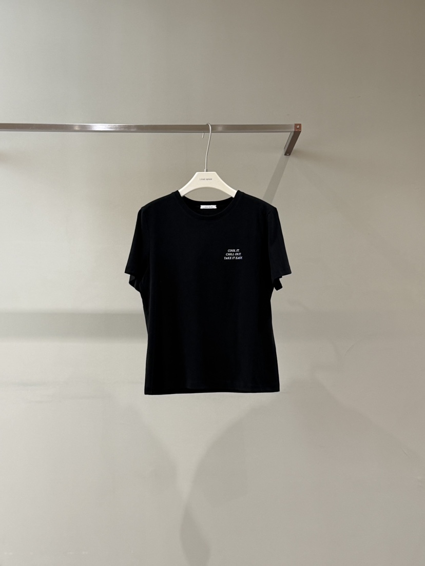 LIMED SPRUCE韓國直郵女士新品26春夏推薦26夏季職業T恤Limed SpruceT恤圖色5黑色
