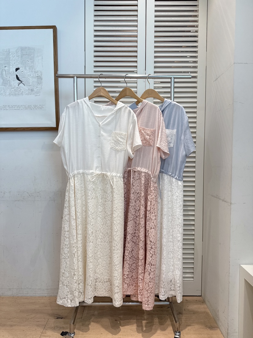 FAVE-L韓國東大門代購女士新品26夏季26春夏職業連衣裙OPSFAVE-L連衣裙