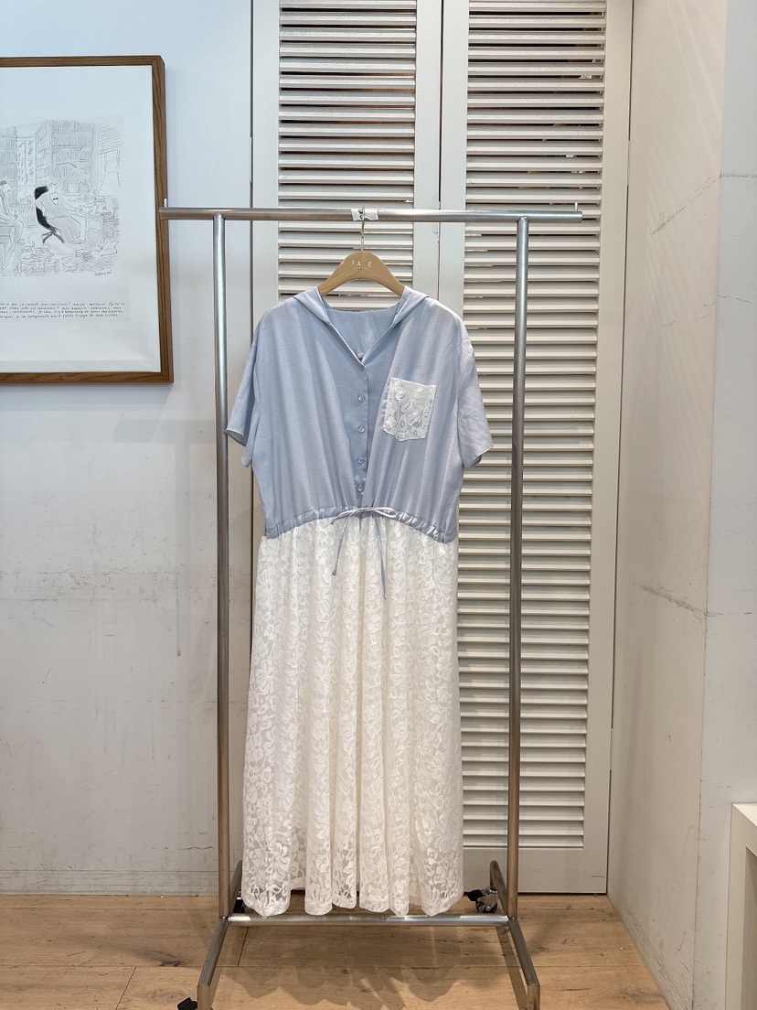 FAVE-L韓國東大門代購女士新品26夏季26春夏職業連衣裙OPSFAVE-L連衣裙圖色3