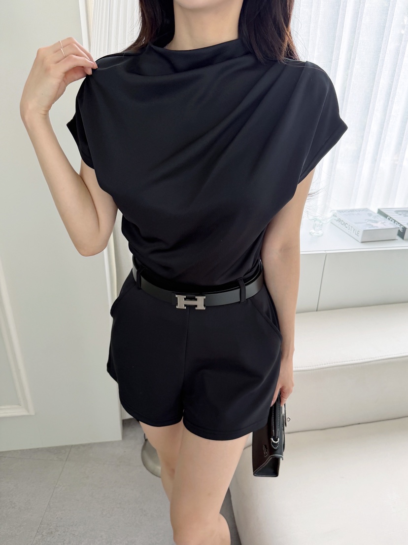 CLOTH東大門實拍韓國女裝新款26夏季熱賣推薦套裝不含腰帶SCLOTH套裝圖色2