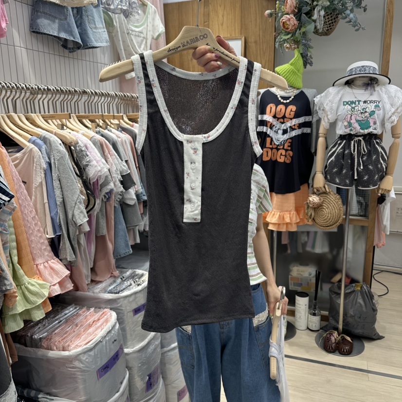 MARI CO韓國直郵實拍女士新品熱賣推薦人氣吊帶背心無袖MARI CO吊帶/背心圖色2