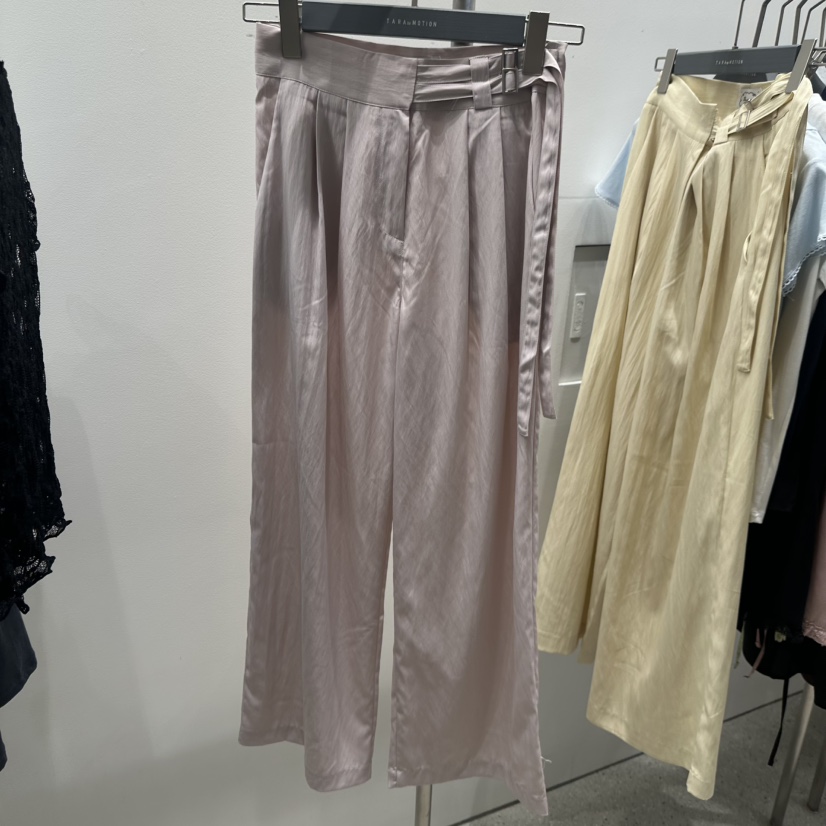 TARABY MOTION韓國東大門代購女裝新款26夏季休閑褲腰帶TARABY MOTION休閑褲圖色2