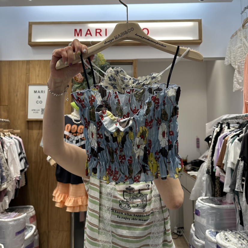 MARI CO韓國東大門代購女裝新品職業26夏季吊帶背心無袖MARI CO吊帶/背心圖色1