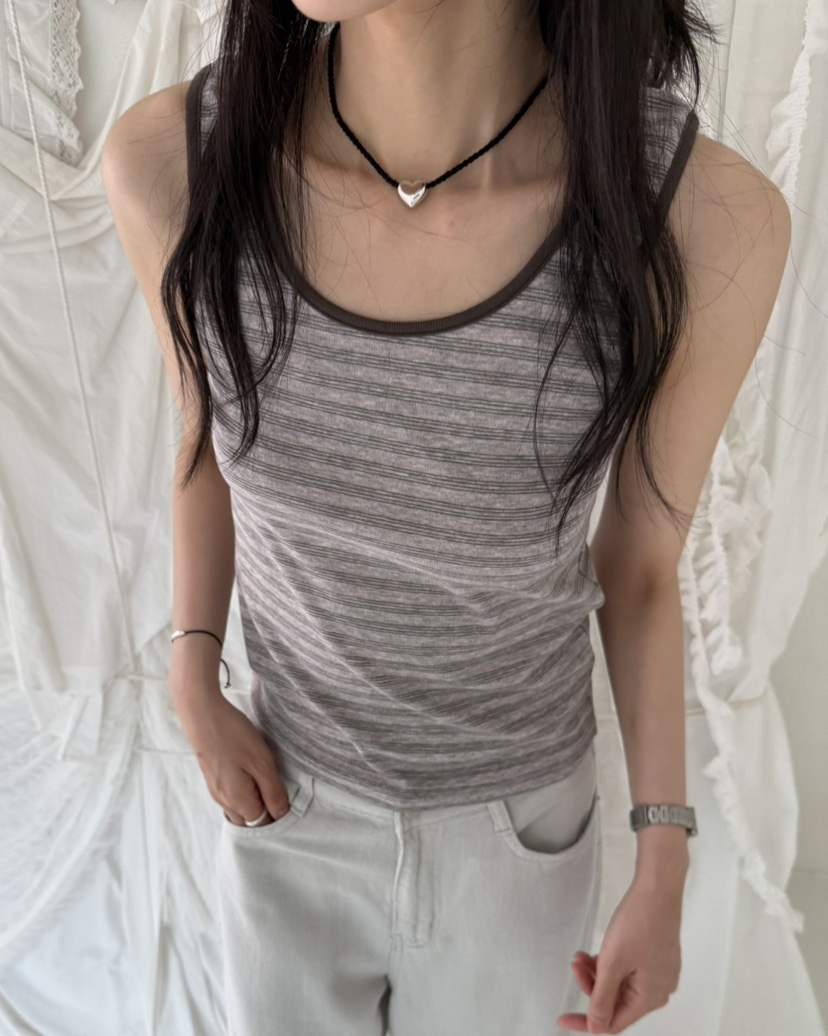 HOWDY/FACT THE NERD韓國直郵實拍女裝新款26春夏吊帶背心HOWDY/FACT THE NERD吊帶/背心圖色2
