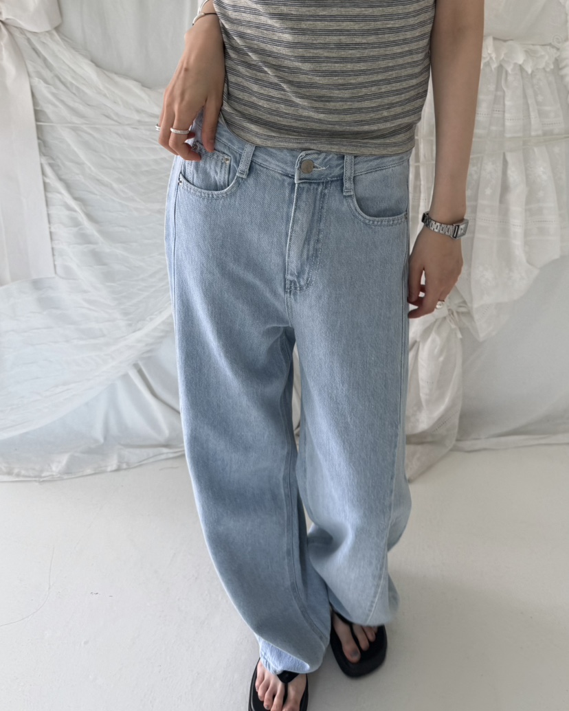 HOWDY/FACT THE NERD韓國直郵女裝新品26夏季牛仔褲天絲HOWDY/FACT THE NERD牛仔褲