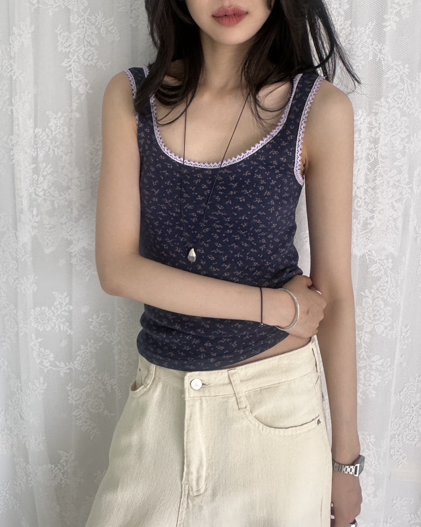 HOWDY/FACT THE NERD東大門實拍韓國女士新品26夏季吊帶背心不含項鏈HOWDY/FACT THE NERD吊帶/背心