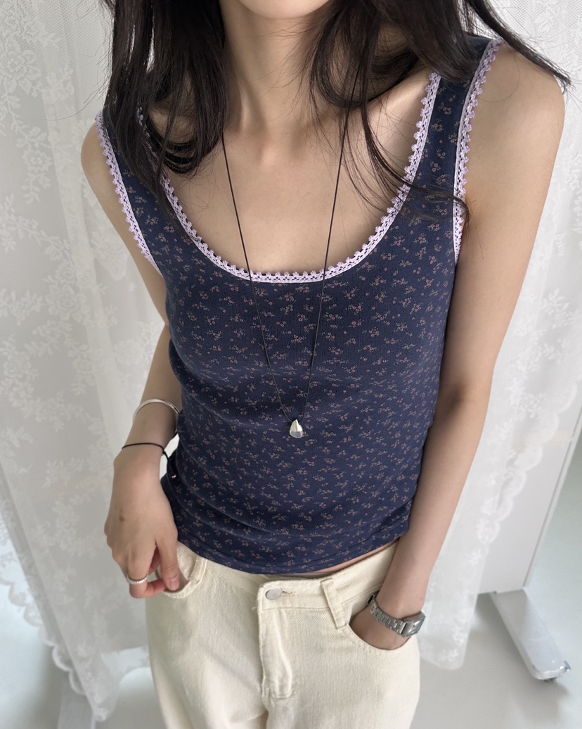 HOWDY/FACT THE NERD東大門實拍韓國女士新品26夏季吊帶背心不含項鏈HOWDY/FACT THE NERD吊帶/背心