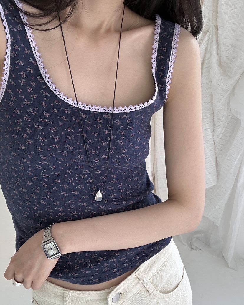HOWDY/FACT THE NERD東大門實拍韓國女士新品26夏季吊帶背心不含項鏈HOWDY/FACT THE NERD吊帶/背心
