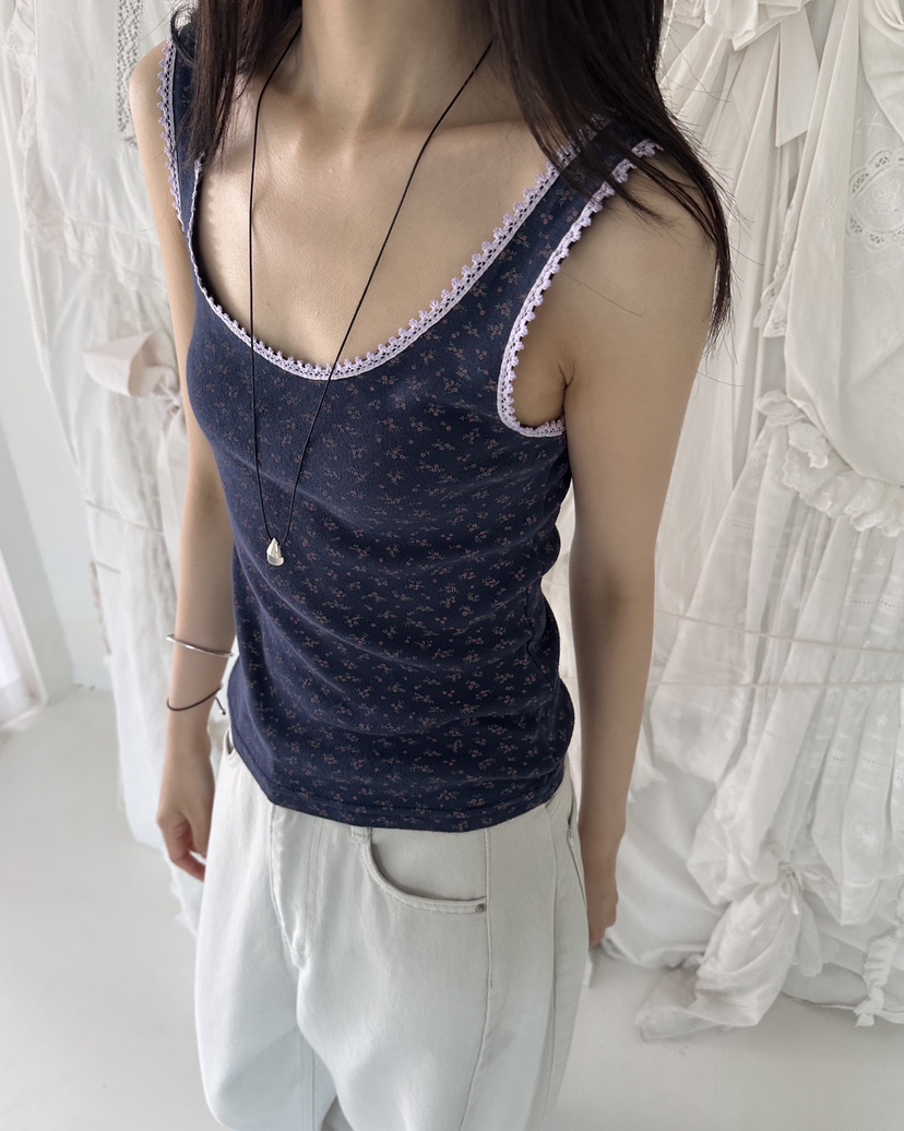 HOWDY/FACT THE NERD東大門實拍韓國女士新品26夏季吊帶背心不含項鏈HOWDY/FACT THE NERD吊帶/背心