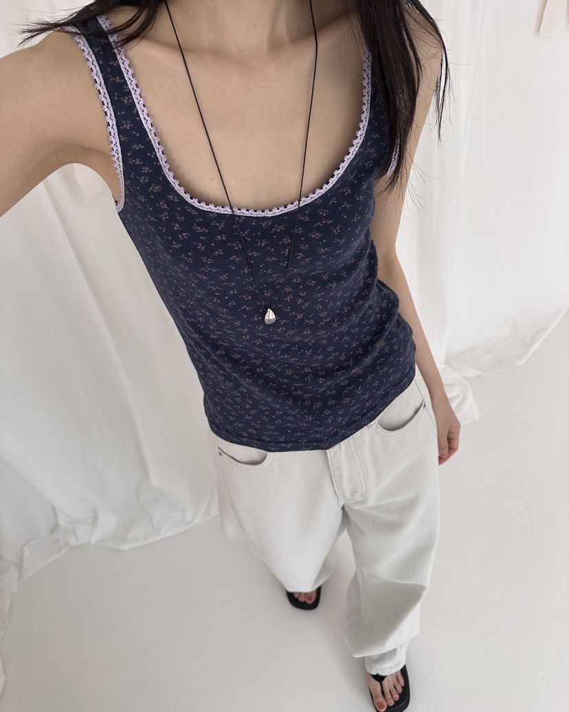 HOWDY/FACT THE NERD東大門實拍韓國女士新品26夏季吊帶背心不含項鏈HOWDY/FACT THE NERD吊帶/背心