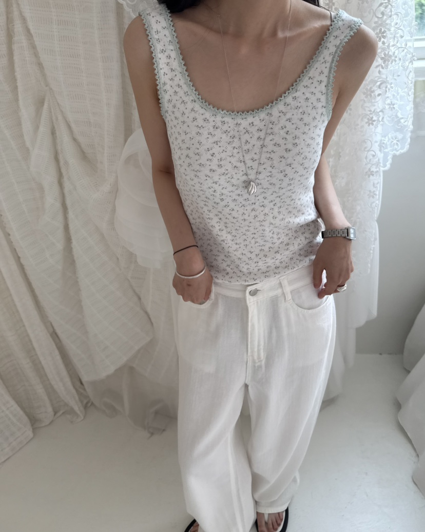 HOWDY/FACT THE NERD東大門實拍韓國女士新品26夏季吊帶背心不含項鏈HOWDY/FACT THE NERD吊帶/背心