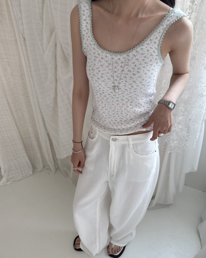 HOWDY/FACT THE NERD東大門實拍韓國女士新品26夏季吊帶背心不含項鏈HOWDY/FACT THE NERD吊帶/背心