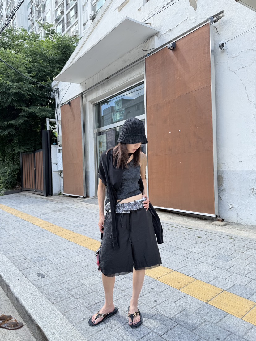 FRANC—L韓國直郵女裝新款人氣26春夏休閑推薦職業26夏季短褲FRANC短褲