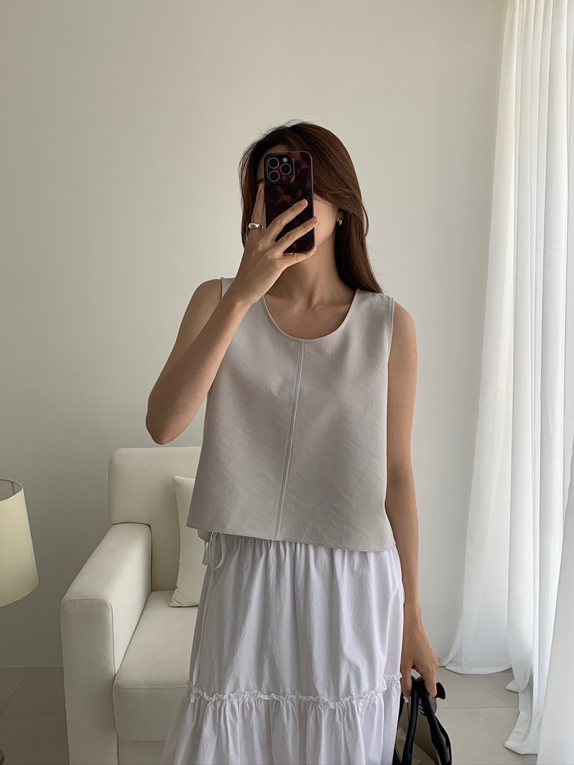 BLEECKER韓國直郵女士新款26春夏26夏季人氣休閑吊帶背心BLBLEECKER吊帶/背心