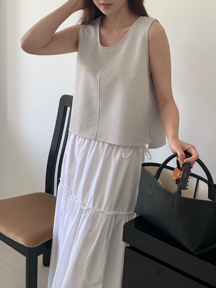 BLEECKER韓國直郵女士新款26春夏26夏季人氣休閑吊帶背心BLBLEECKER吊帶/背心