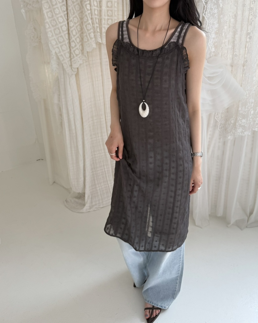 HOWDY/FACT THE NERD東大門實拍韓國女裝新品26夏季連衣裙不含項鏈HOWDY/FACT THE NERD連衣裙