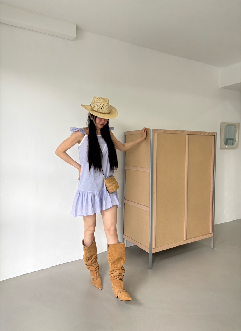 PLATFORM-L韓國東大門直郵女裝新款人氣連衣裙不含配飾復古PLATFORM連衣裙