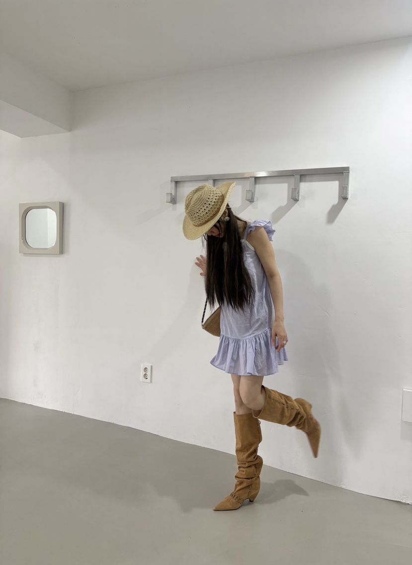 PLATFORM-L韓國東大門直郵女裝新款人氣連衣裙不含配飾復古PLATFORM連衣裙
