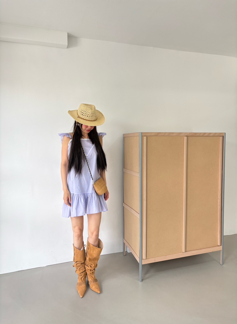 PLATFORM-L韓國東大門直郵女裝新款人氣連衣裙不含配飾復古PLATFORM連衣裙