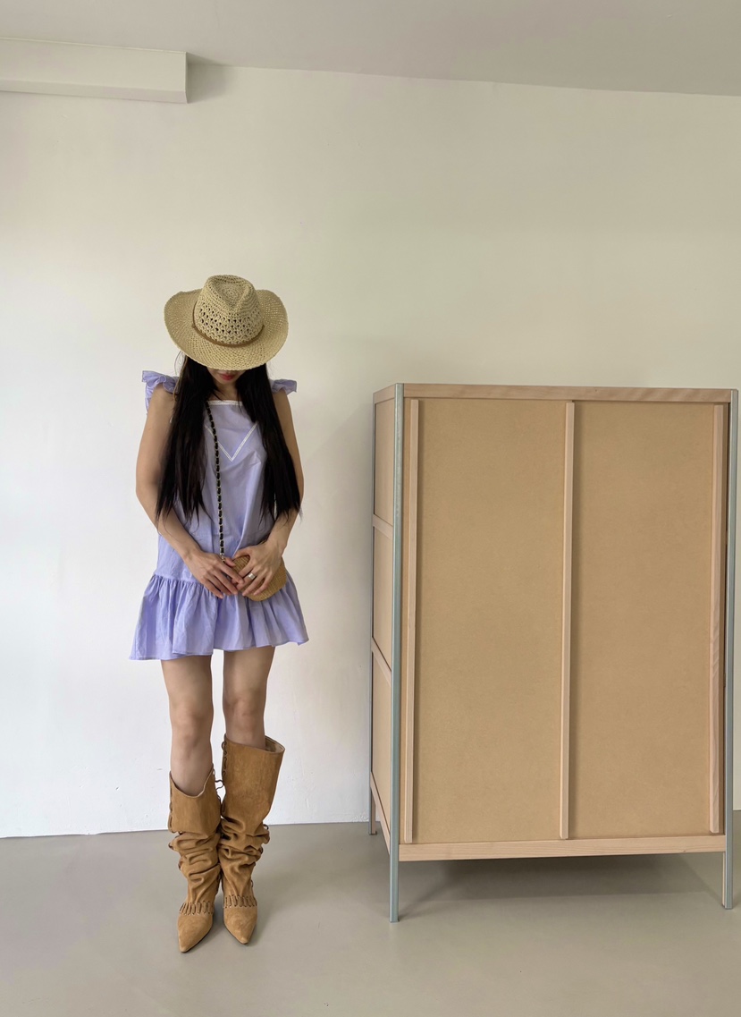 PLATFORM-L韓國東大門直郵女裝新款人氣連衣裙不含配飾復古PLATFORM連衣裙