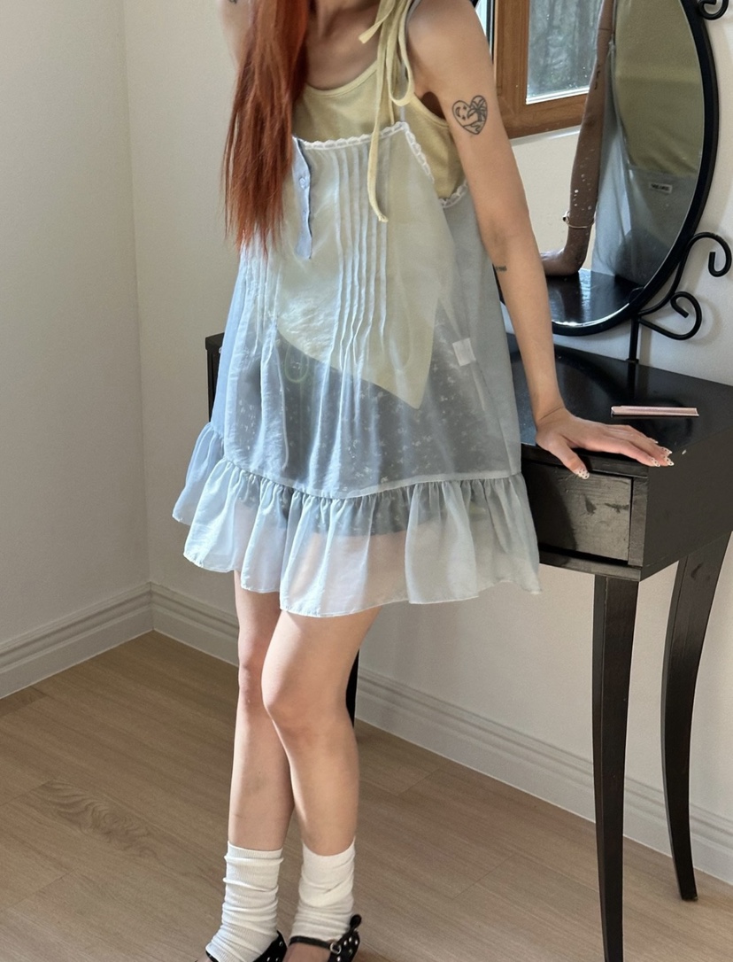 ZEROZERO韓國直郵實拍女裝新款推薦26春夏連衣裙不含內搭層疊ZEROZERO連衣裙圖色3