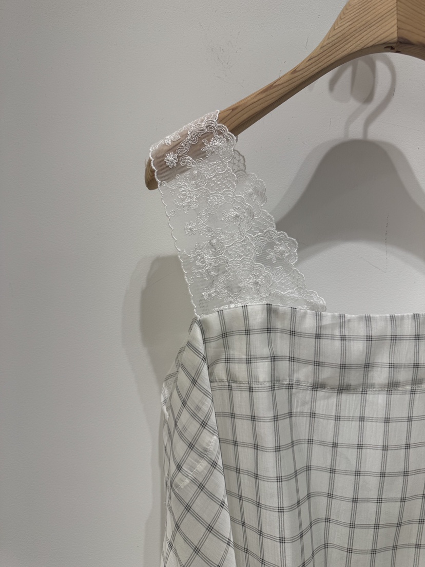 MELTED-P韓國直郵女裝新品時尚休閑26春夏吊帶背心格紋無袖MMELTED-P吊帶/背心